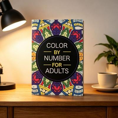 Stress Relief Creative Color By Number Coloring Book For Adults