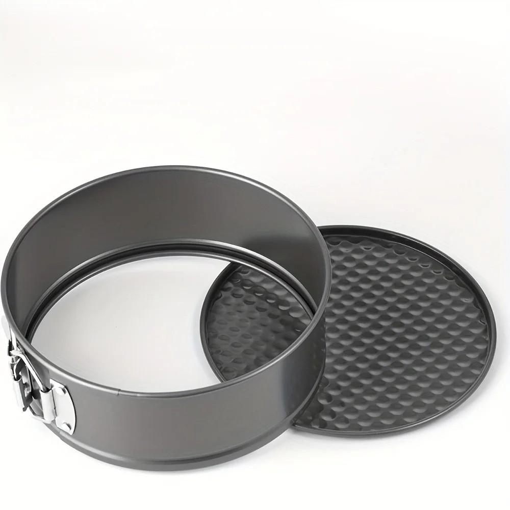 3pcs/set Removable Bottom Cake Molds Non-Stick Surface DIY Bakeware Carbon Steel Bake Pan Heart Round Square Shape