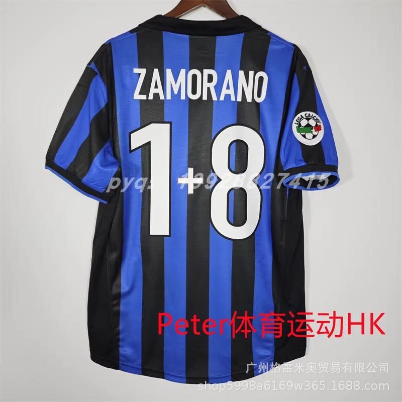 09-10 Inter Retro Jersey Ronaldo Inter Milan 2001/02 Jersey Football Jersey