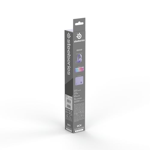 SteelSeries QcK Lavender Gaming Mouse Pad, Medium, 32cm X 27cm X 0.2cm, Non-Slip Rubber Base, 63460