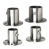 1Pc 19mm-32mm Stainless Steel with Cover Furniture Hardware Closet Flange Tube Bracket Rod Holder Hang Rod Support