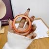 Ultra Thin Aluminum Alloy Adhesive Rotating Ring Portable Desktop Phone Holder