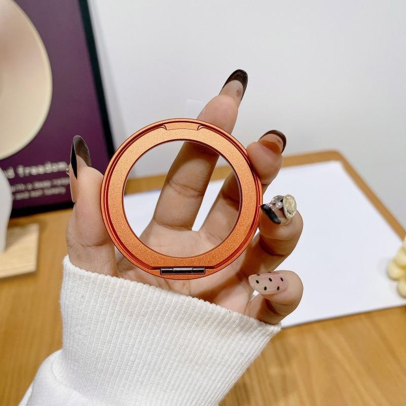 Ultra Thin Aluminum Alloy Adhesive Rotating Ring Portable Desktop Phone Holder