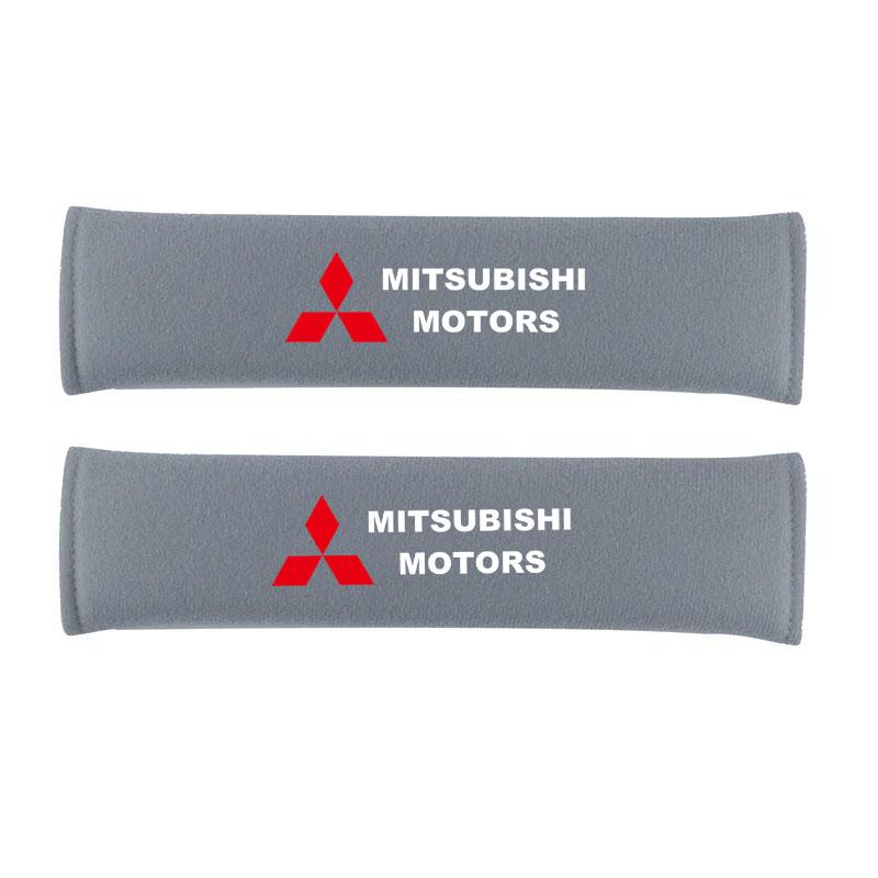 Car Safety Belt Shoulder Cover Pad Plush Seat Belt Shoulder for Mitsubishi Outlander ASX RALLIART Pajero Auto Accessories QC3