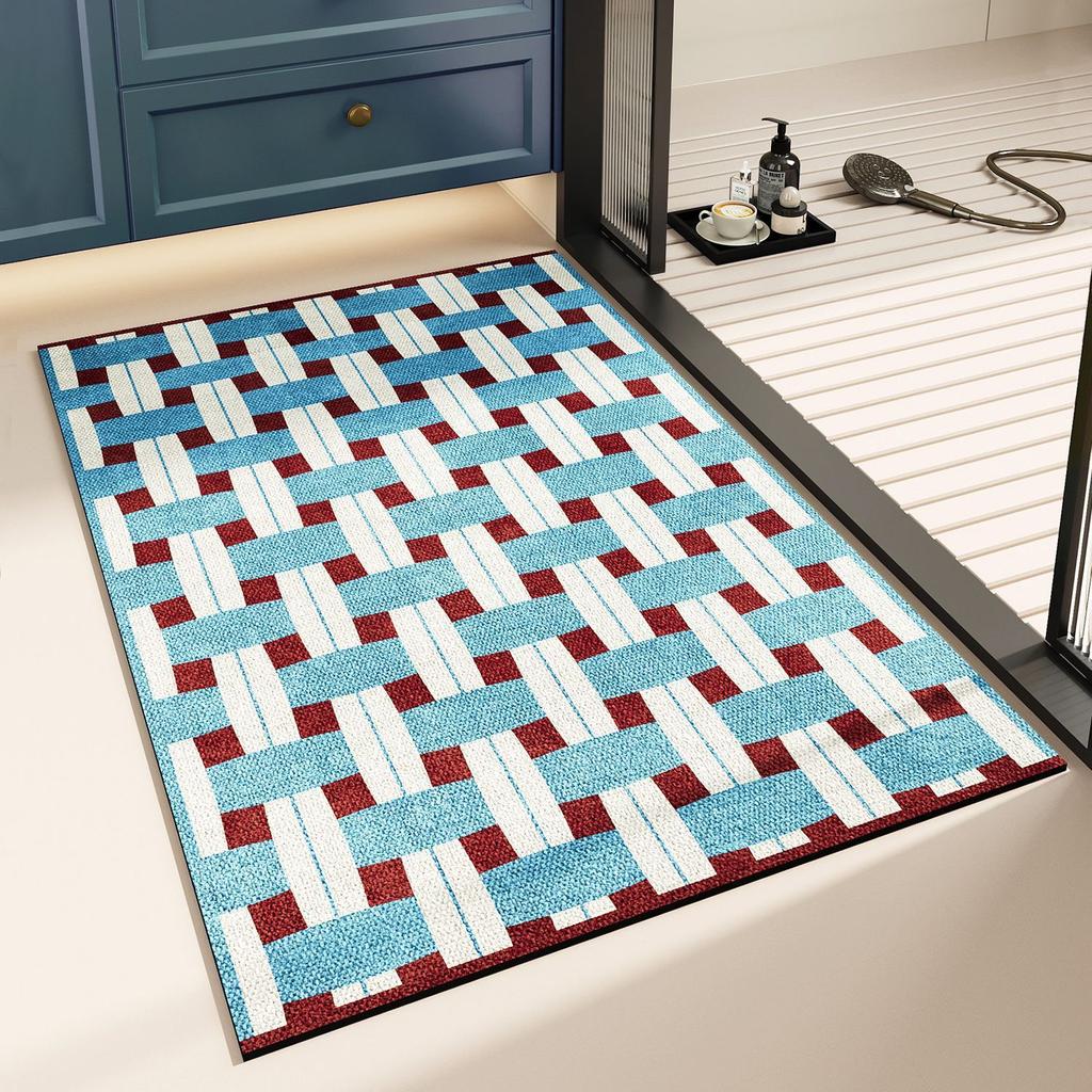 Diatom Mud Floor Mat Antique Water Absorption Quick Drying Bathroom Floor Mat Can Be Scrubbed Wear-Resistant Dirt-Resistant Non-Slip Pad Easy To Take