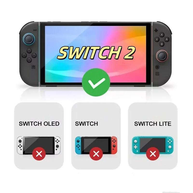 4pcs Cute Soft Silicone Joystick Caps Thumb Grips Cover for Switch 2 Joy Con Controller Protection Video Game Accessories