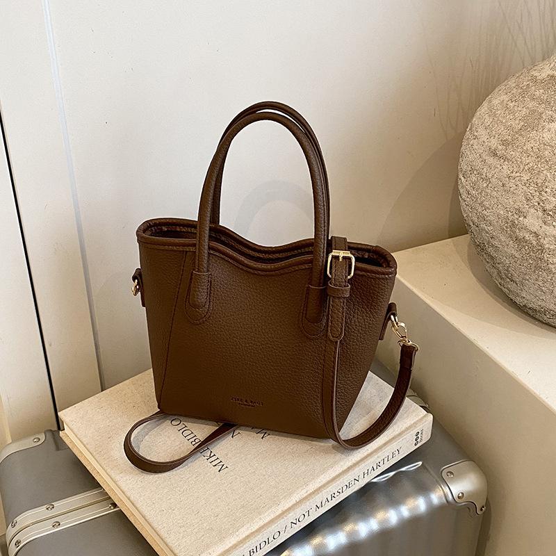 Premium Textur ausländischer Stil tragbare Bucket Bag Damen 2025 neu vielseitige Mode Gemüsekorb einzelne Schulter Messenger Damenhandtasche