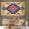 Retro Diamond Pattern Tapestry Wall Hanging Bohemian Style Hippie Tapez Art Aesthetic Room Background Decor