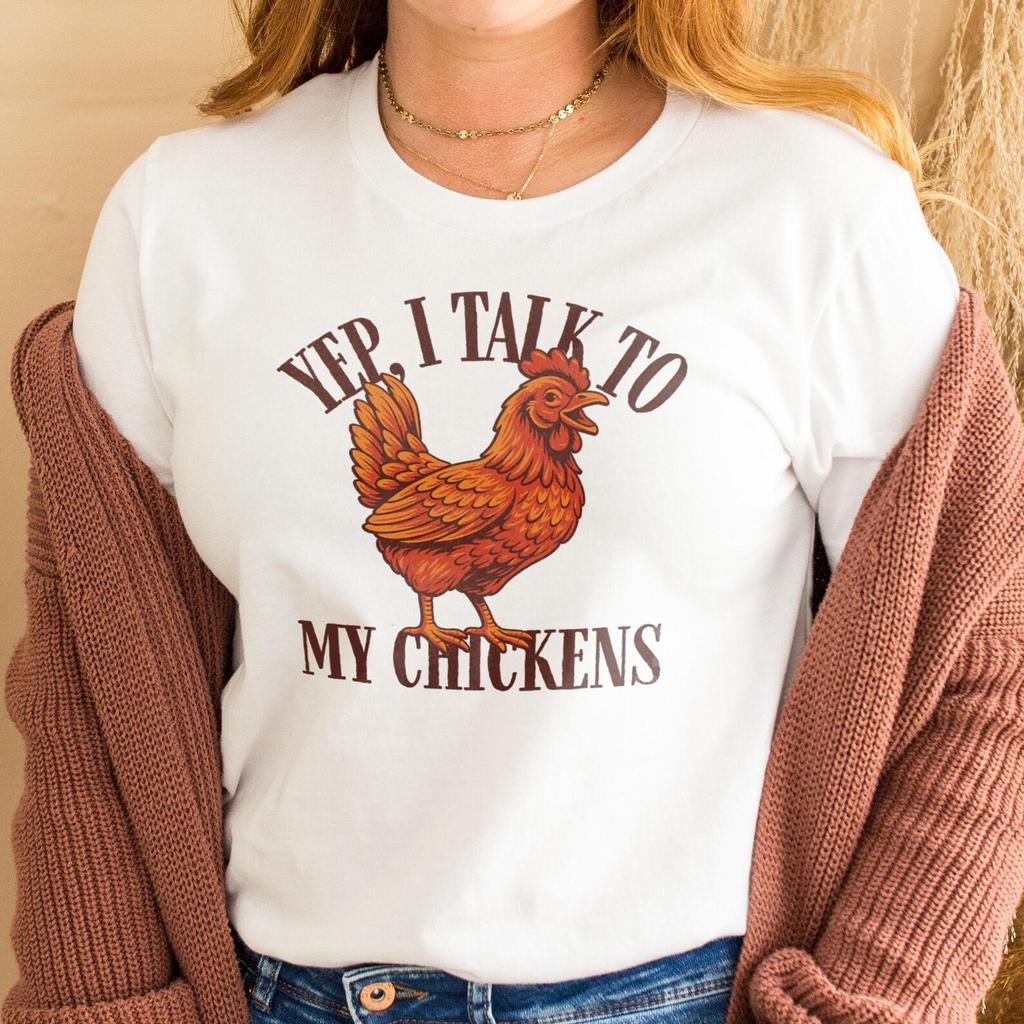 Funny Chicken Lover Tee: Farm Life Humor, Cozy Cotton, Unisex Fit