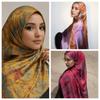Breathable Satin Scarf Ethnic Long Scarf Elegant Headscarf  Party