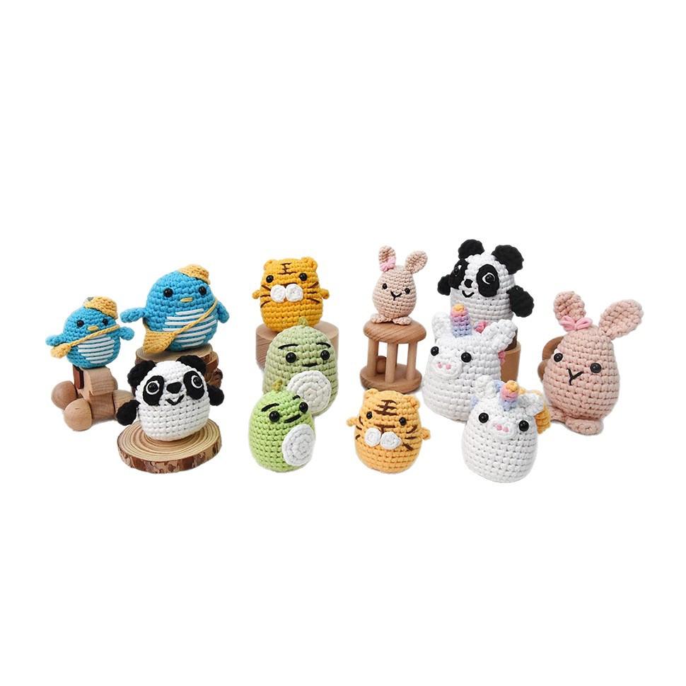 DIY Crochet Kit for Beginners Handmade Doll Yarn Set Easy Craft Pendant
