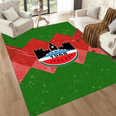 Football Club Logo Square Rugs Are a Great Choice for Living Rooms, Bedrooms, Home Décor, and As Gifts.