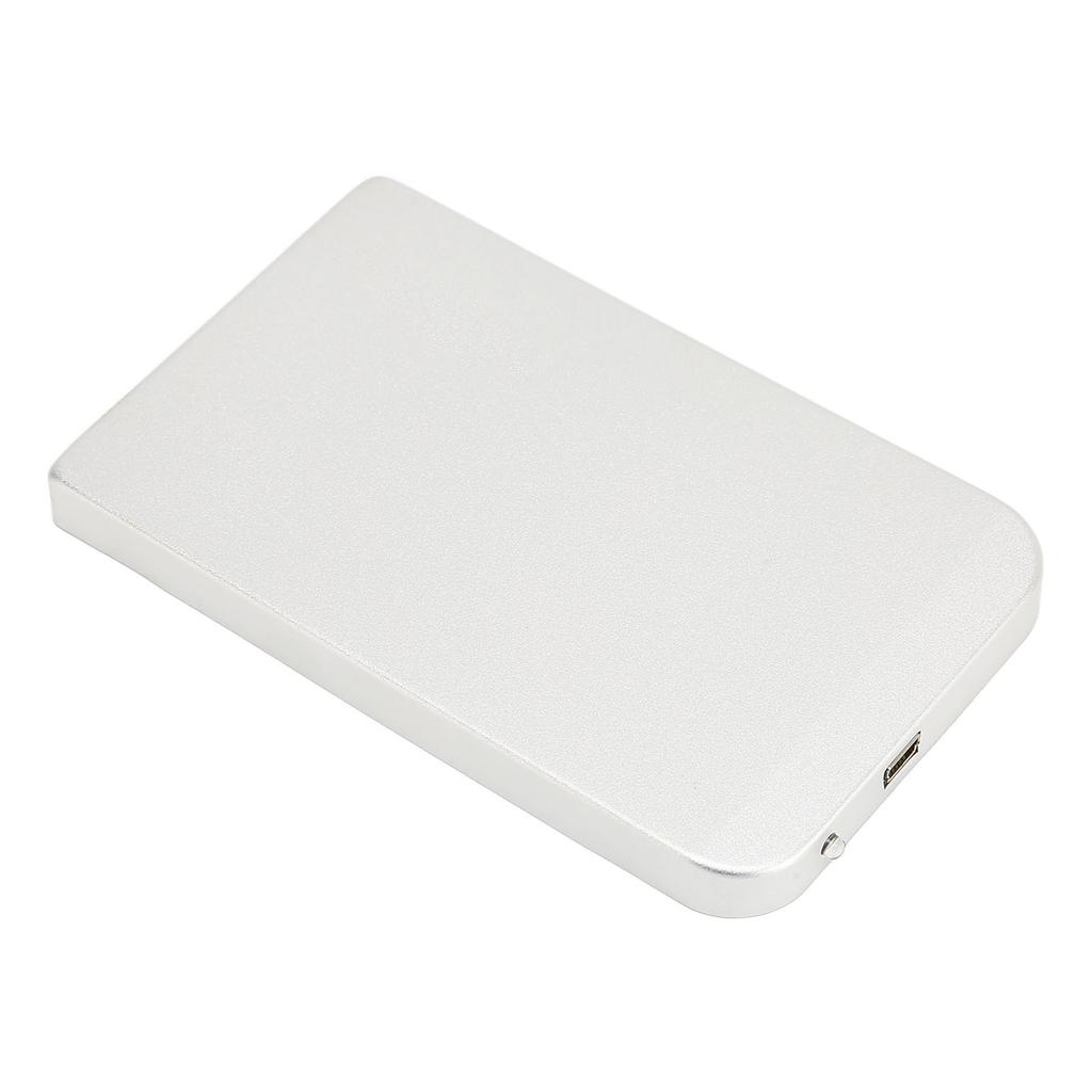 Hard Drive Enclosure 2.5 Inch USB2.0 480mbps Plug and Play Aluminum Alloy Hard Disk Case for Office Business Travel