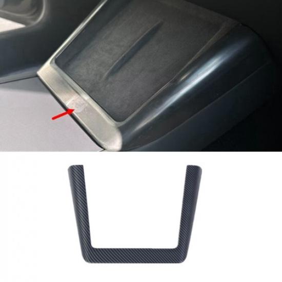 Carbon Fiber Central Console Charge Frame Cover Trim For Tesla Model 3 2024 2025
