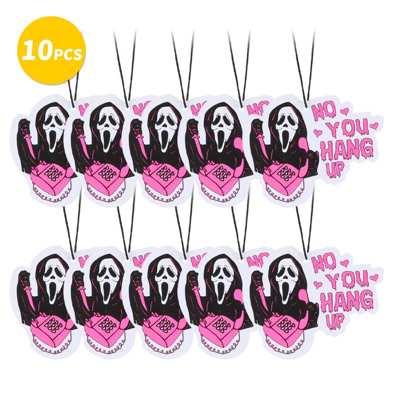 Car Air Fresheners - Pink Ghost Cute Car InteriorAccessories Hanging Scents Anime Freshener Automotive Room Decor