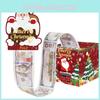 Climbing Santa Christmas Chimney Pattern Money Box Holiday Party Prop Decor