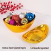Gold Ingot Feng Shui Ornament: Wealth-Attracting New Year Resin Candy Box Decor