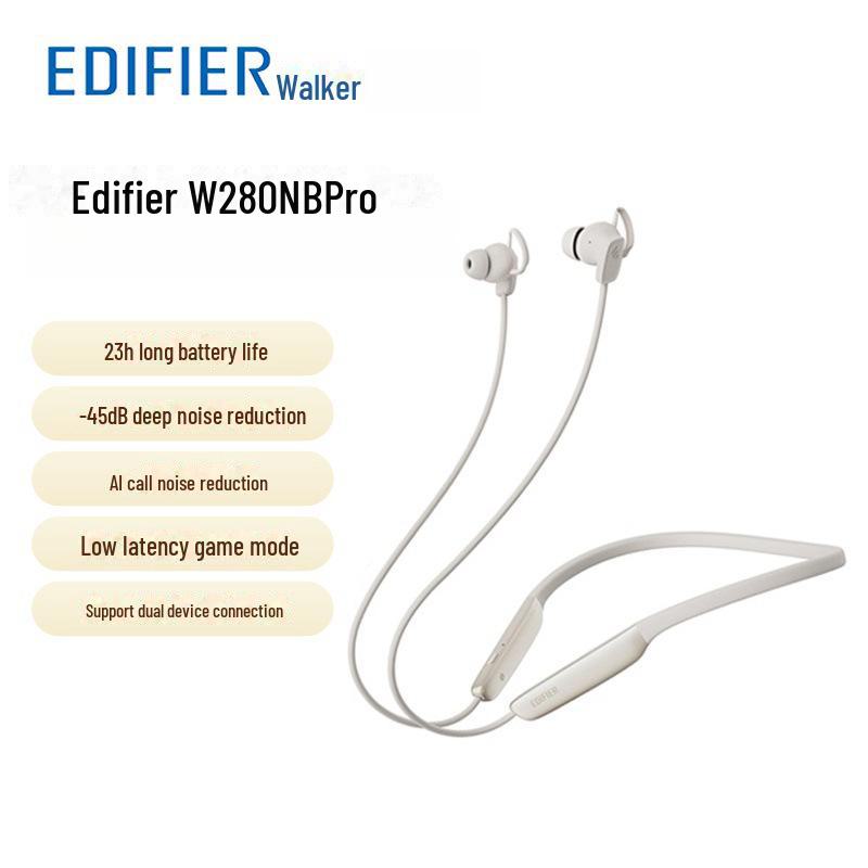 

Спортивные наушники Bluetooth с шумоподавлением EDIFIER W280NB Pro чёрный