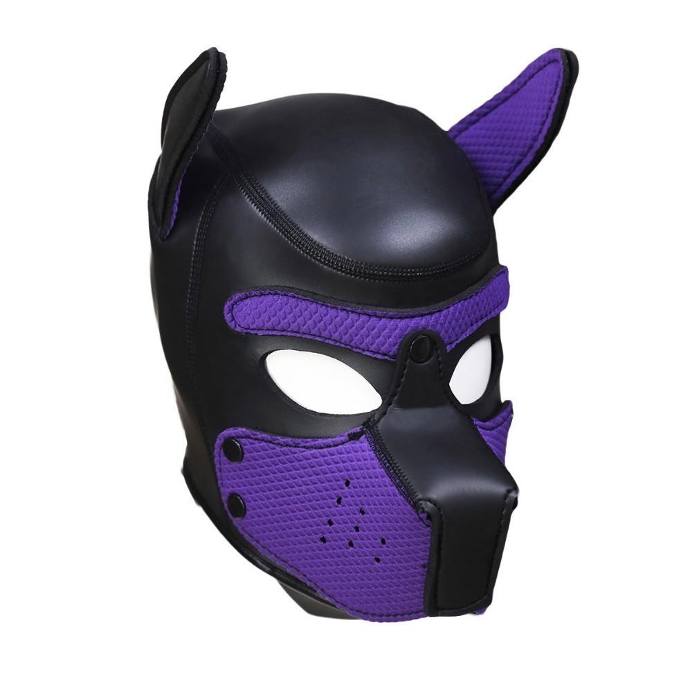 Sexy Dog BDSM Bondage Puppy Play Hoods Slave Rubber Pup Mask Fetish Adult Games Couples SM Flirting Games Toys For Erotic
