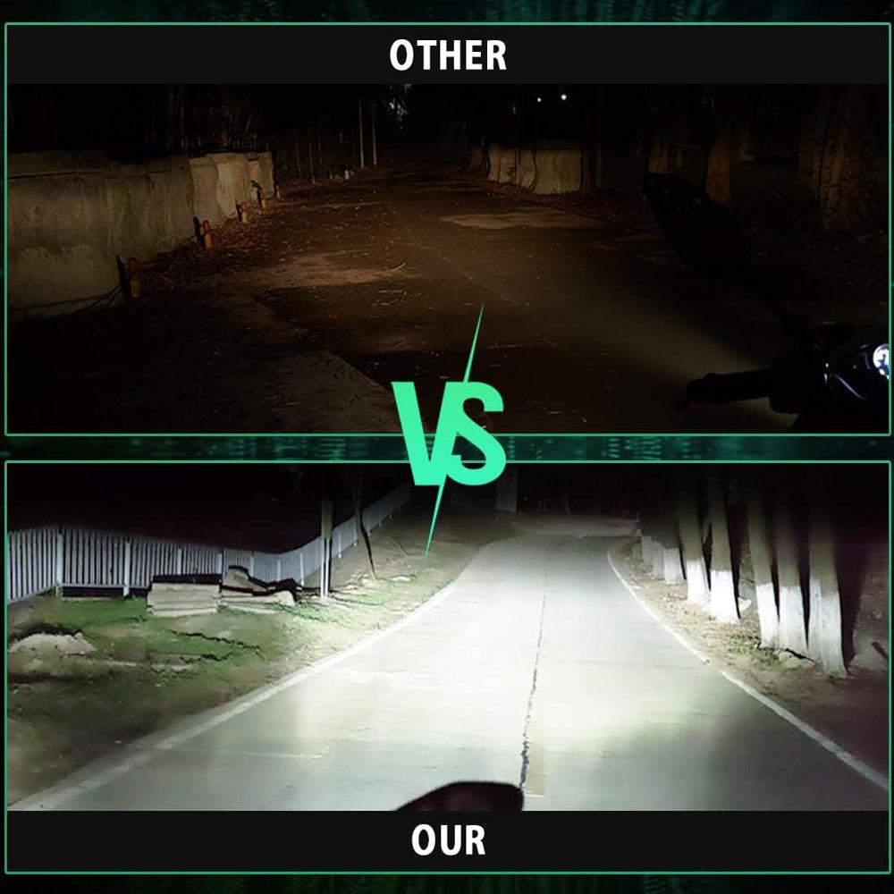 1PCS BA20D LED Motorcycle Headlight H6 LED H4 LED for Motorbike Scooter Moped Headlamp Hi Lo Lamp Motorbike Headlight Lamp 12V