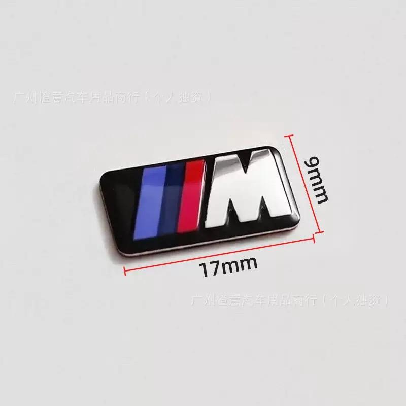 16/17/18/19mm Car Wheel Hub Caps Steering Wheel Emblem Badge Decals For BMW M Power X1 X3 X5 X6 3 5 7 Series E46 E90 F30 G20 FH7