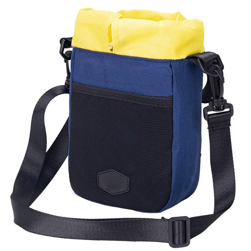 

Bikes Front Top Tube Bag Bikes Frame Storage Bag Waterproof Cyclings Bikes Handlebars Bag with Shoulder Strap синій