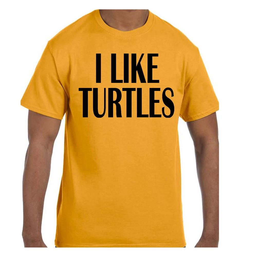 Funny Humor T shirt I Like Turtles 2XL