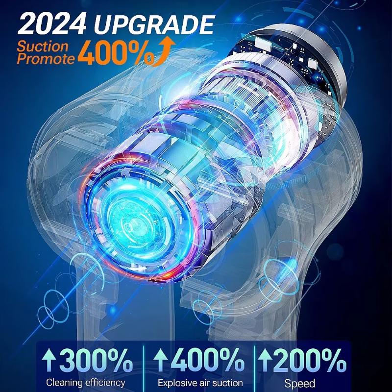 Car Vacuum CIeaner 638000Pa Wireless Brushless Mini Handheld Cleaning Machine Powerful Portable Blower Vacuum Cleaner for Car Home