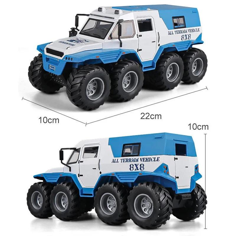 1/24 Scale Shaman 8X8 Alloy Car Model Light & Sound Effect Diecast Car Toys for Boys Birthday Gift Kids Toys Car Collection