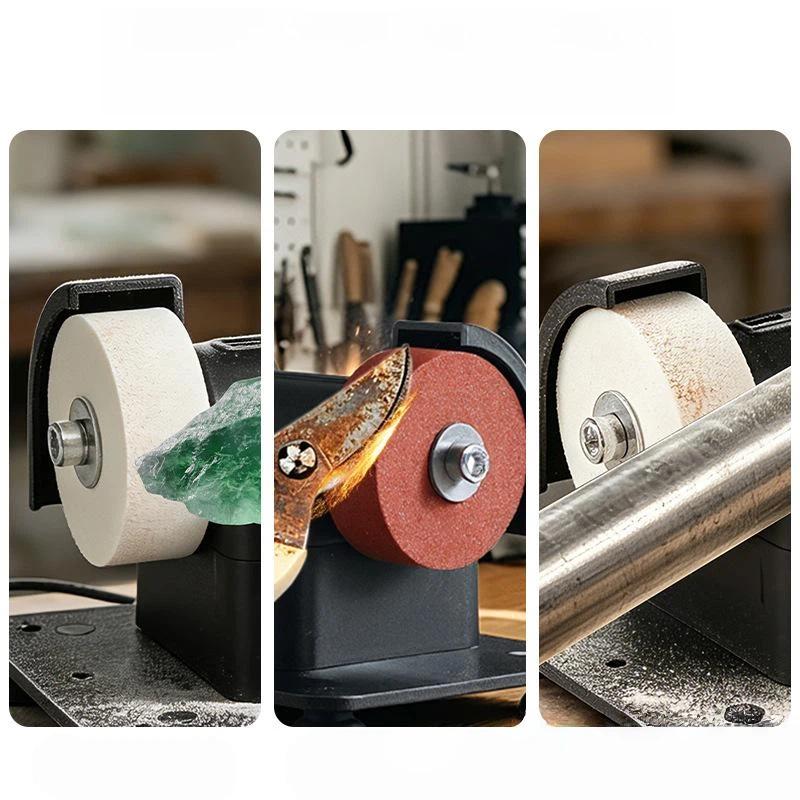 1Pcs Portable Small Grinding Wheel Knife Sharpener Multiuse Sharpening Polishing Tool for Home Restaurant Chef Use