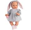 Кукла Asi Koke Doll In Gray Dress With A Hood Rabbit Ears