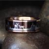 Trendy New Jewelry Wood Grain Silhouette Ring Men's Ring