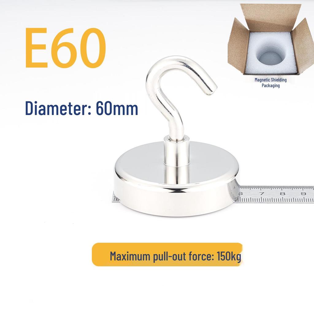 Neodymium Iron Boron Magnetic Hook: Strong, Hole-Free Round Storage Solution