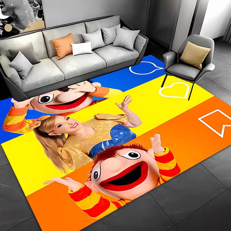 Cartoon B-Bely B-Beto -Themed Entrance Mat,Non-Slip Mat Area Rug,Room Decor,Outdoor Decor,Kitchen Rug,Doormat - Machine Washable,Easy to Clean