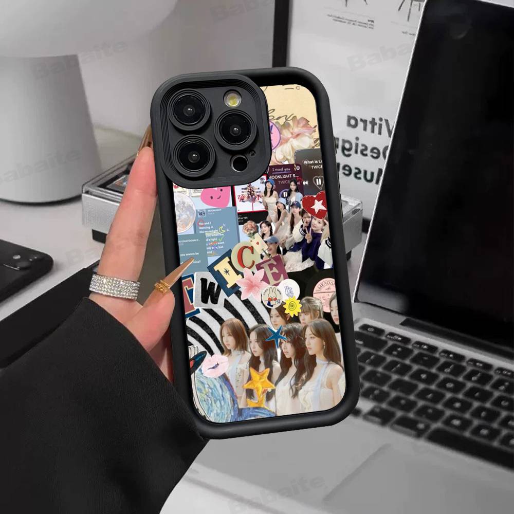 Kpop T-TwiceS Phone Case For Iphone 17 16 Pro Max 15 14 13 12 11 Plus Cover Soft TPU