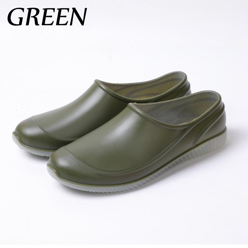 

Водонепроницаемые мокасины из ПВХ Lover Design, мужские ботильоны, резиновые сапоги, однотонные рыболовные сапоги, светящиеся резиновые сапоги 44