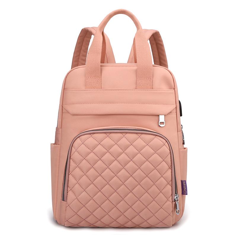 

Женский рюкзак Рюкзак большой вместимости Женская сумка Повседневный рюкзак розовый