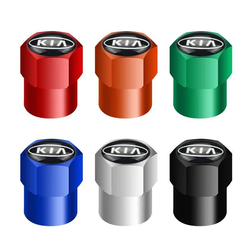 ATC2  Dustproof Car Wheel Tire Valve Caps 4Pcs Auto Exterior Decor Accessories For KIA Picanto Sportage Rio Ceed Cerato Soul K5 K9
