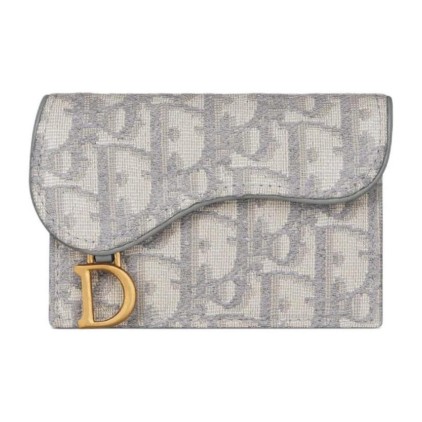 

DIOR Серія Saddle Квітка Мушля Вишивка Квітковий Принт Косий Тканинний Тримач для Карт Гаманець для Карт Гаманець для Дрібних Грошей Звичайний Жіночий Сірий One Size-Basic Set (Bag+Dust Bag) сірий