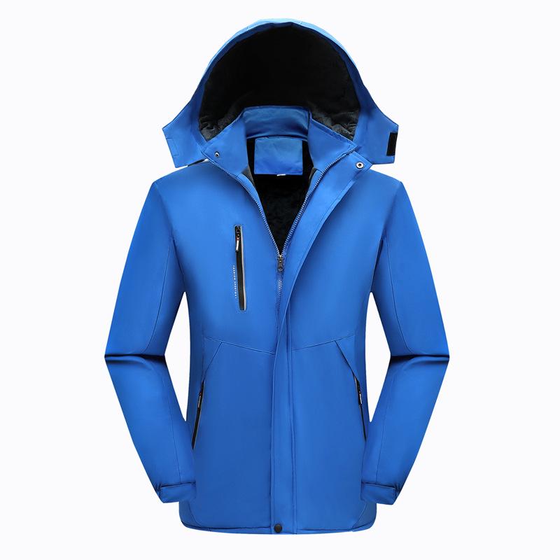 Veste d'hiver imperméable et respirante pour homme, doublée polaire, pour la pêche