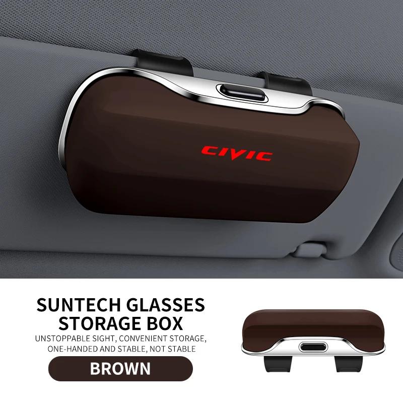 

Honda Civic Car Eyewear Case Sunglasses Holder Sun Visor Storage Protective Frame Box for 8th 10th 11th Gen Glasses Clip