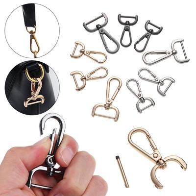 1pcs Metal Detachable Snap Hook Trigger Clips Buckles for Leather Craft Bag Strap Belt Handle Shoulder Webbing Sewing Supplies