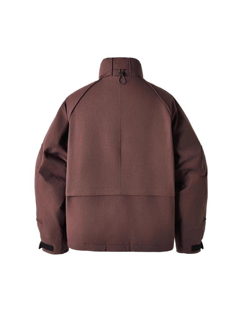 Men's Winter White Stand Collar Down Jacket - Warm, Windproof, Casual Style