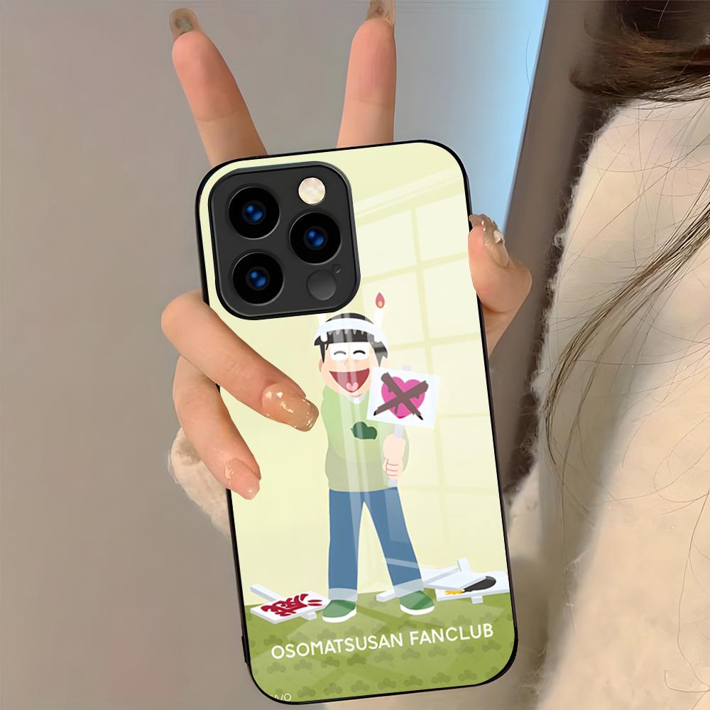 Anime Osomatsu Phone Case For IPhone 17 Pro Max 16 15 14 Pro Max 13 11 Plus Glass Cover