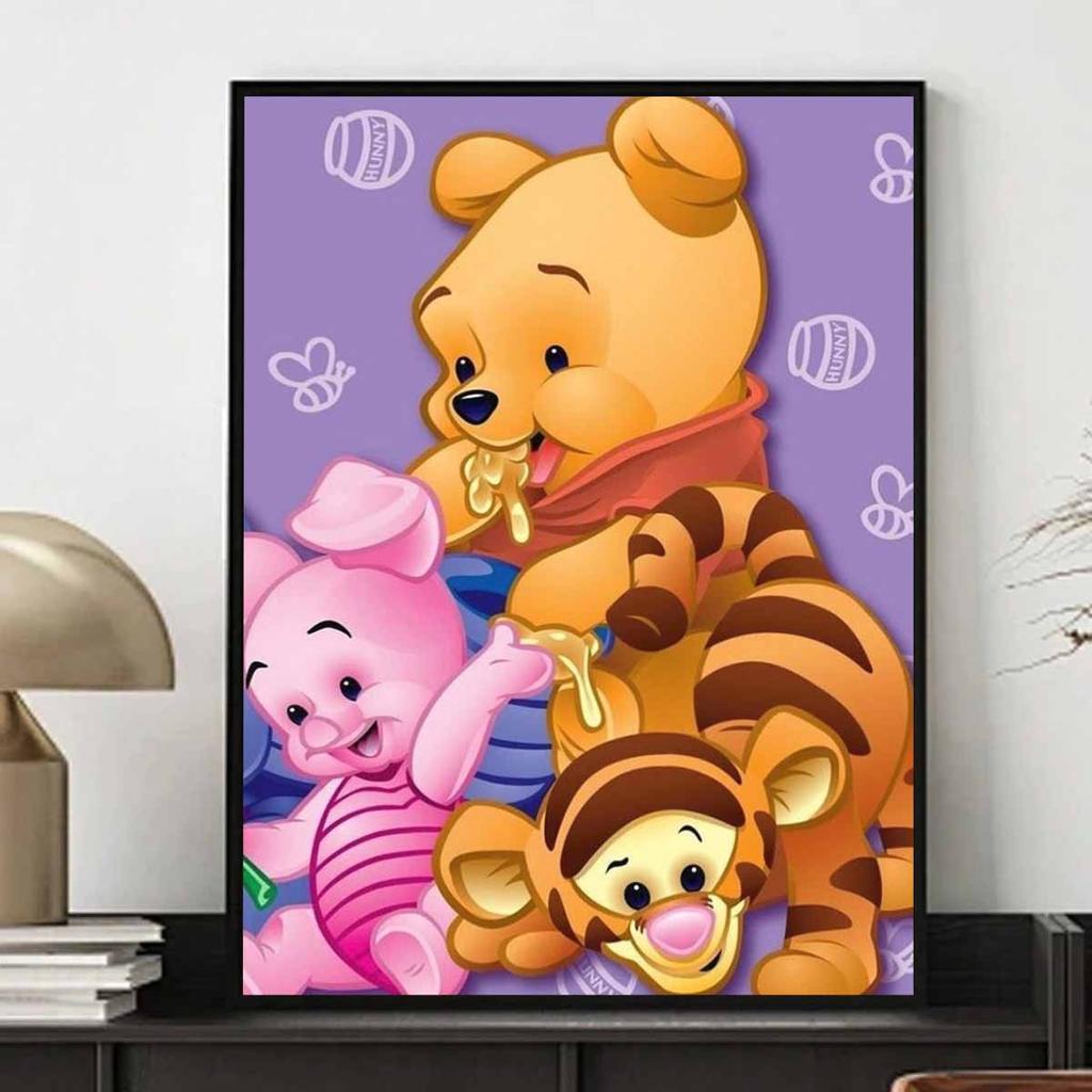 DIY Diamond Painting Winnie The Pooh Cross Stitch Kit Mosaic Art Diamond Painting Full Circle Diamond Home Decoration