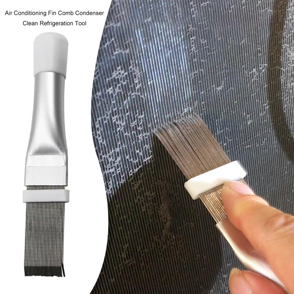 Air Conditioner Fin Cleaning Heat Dissipation Brush Condenser Dryer Stainless Steel Cleaning Brush Air Conditioner Slat Comb