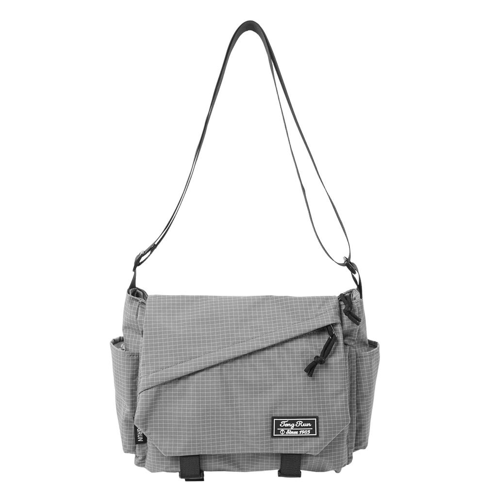 Men'S Messenger Bag Trendy Brand Tooling Style Casual Men'S Bag Large Capacity Shoulder Bag Commuter Mailman Bag Women