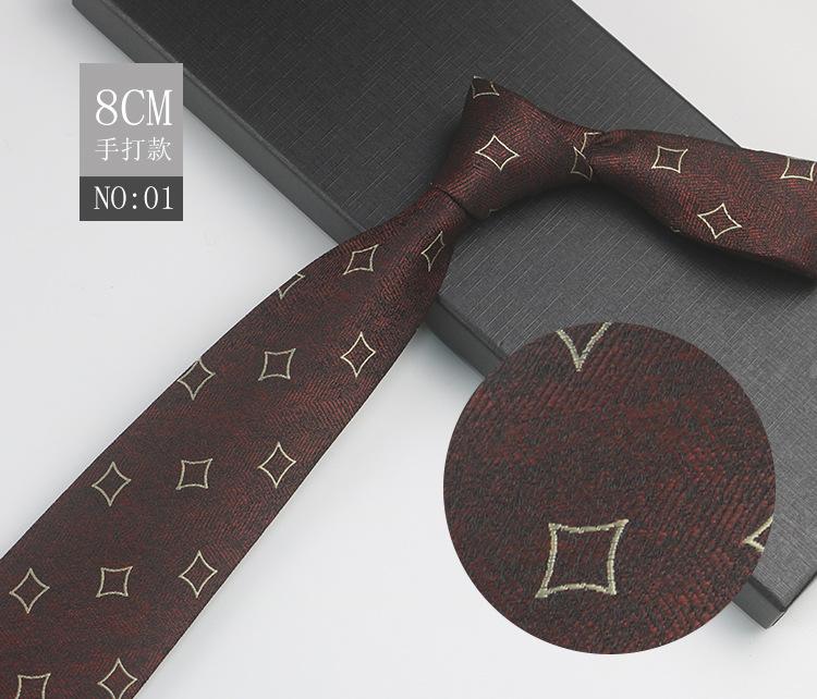 

Деловой галстук мужской 1200 булавок высококлассный банкет свадьба встреча работа узор стул полосатый галстук ручная вязка