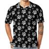 Tiger Animal Pattern 3D Printed T-shirt for Summer Casual Fashion Short Sleeved Top for Men, Cute Elements Round Neck Streetwear