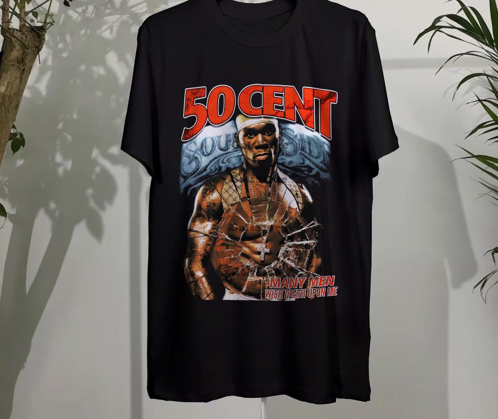 Vintage 50 CENT T-Shirt Tee Hip Hop Rap Tee A158 XXXL